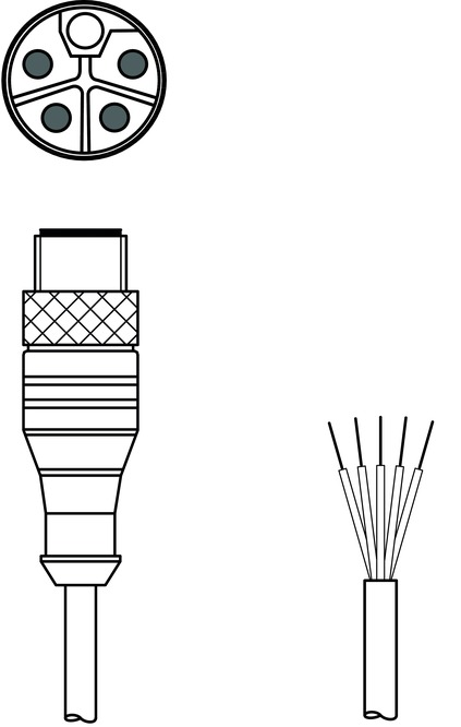 KD PL-M12-5A-P0-150 (арт. 50143055) Соединительный кабель KD PL-M12-5A-P0-150 (арт. 50143055) Соединительный кабель
